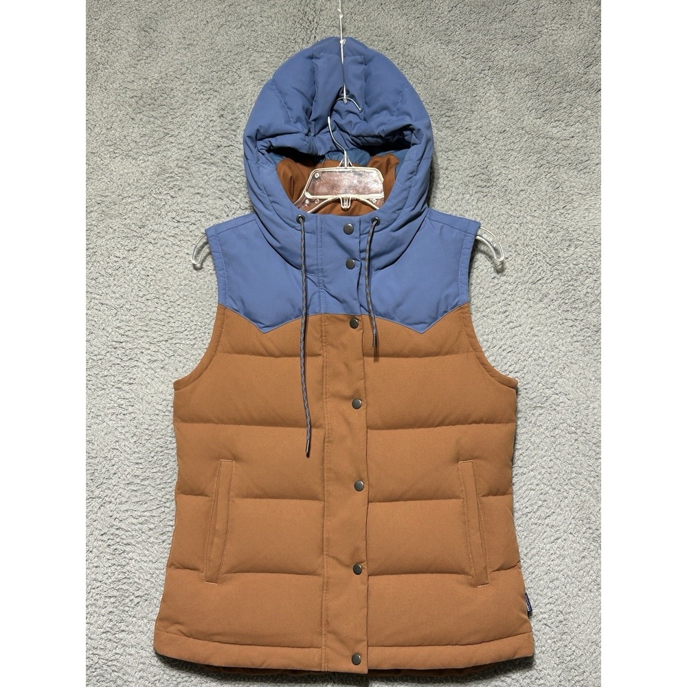 Patagonia Bivy Hooded Down Vest Womens Small Puffer Outdoor NWOT - Picture 1 of 12